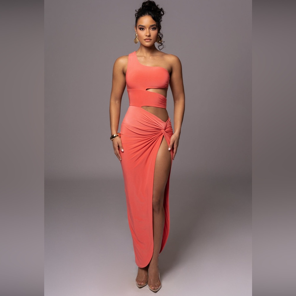 JLUXLABEL Coral One Night Only Dress